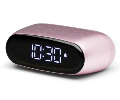 Radio i budzik LEXON Minut Light Pink LR154LP